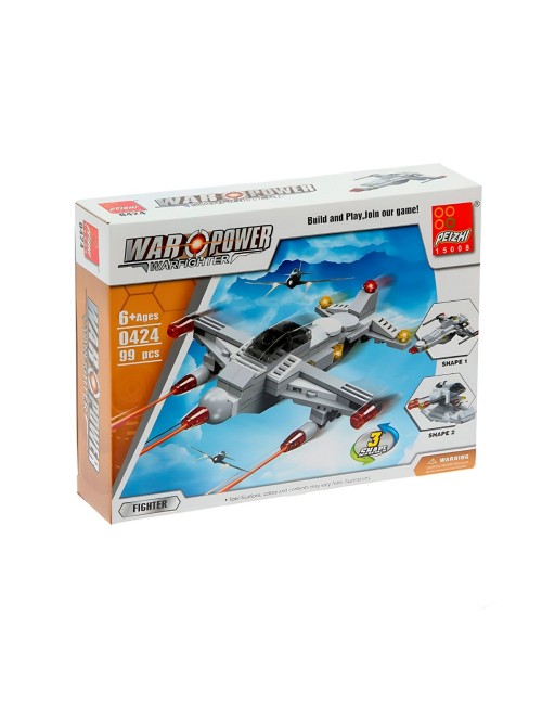 Avion De Combate Militar 3 En 1 Armable Armatodo Niños