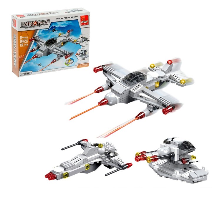 Avion De Combate Militar 3 En 1 Armable Armatodo Niños
