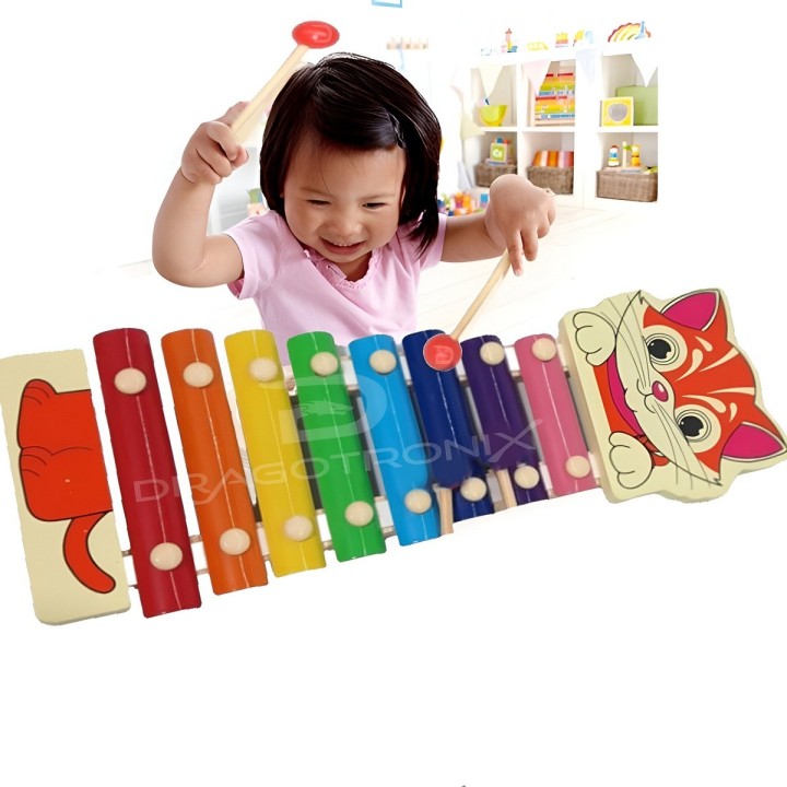 Xilófono Marimba Juguete Madera Niños Bebe Musical
