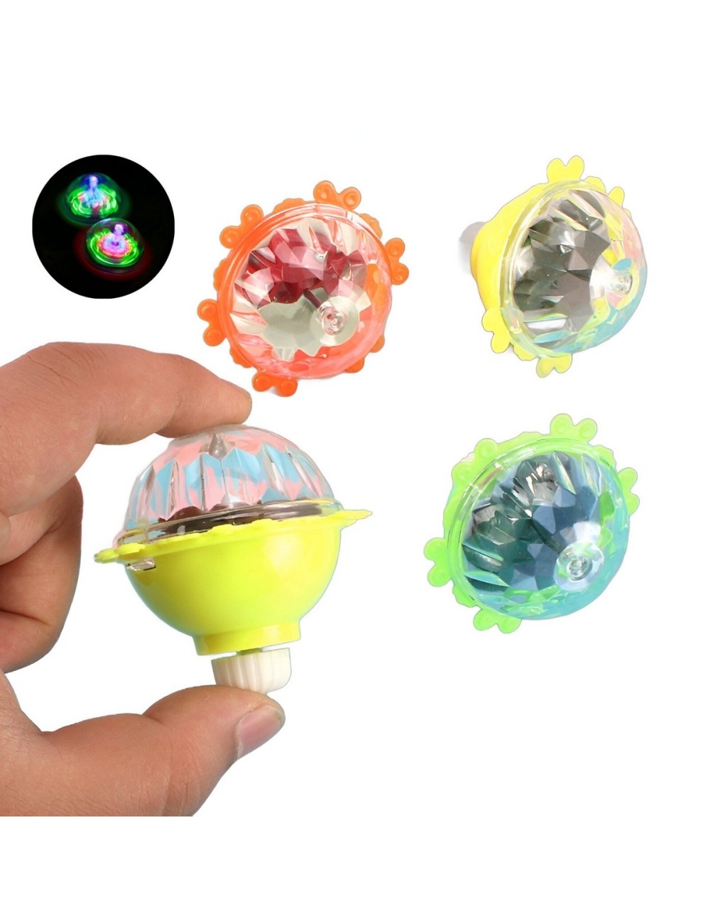 Trompo Luces Movimiento Juguete Interactivo X 3 Unidades