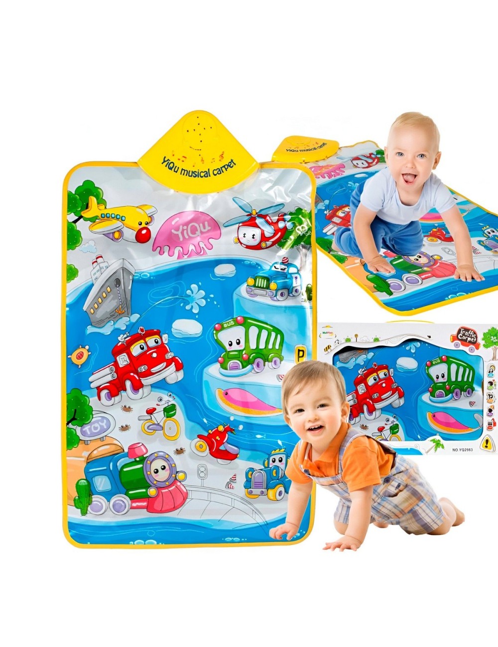 Tapete Musical Vehiculo De Transporte Juguete Didactico Niño