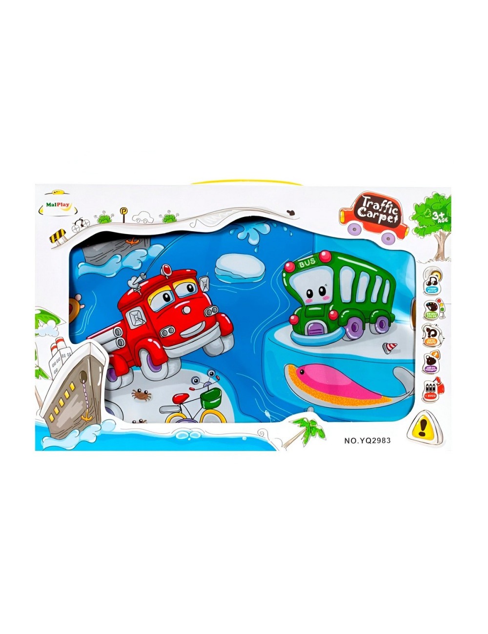 Tapete Musical Vehiculo De Transporte Juguete Didactico Niño