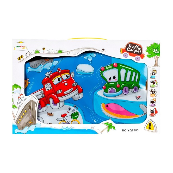 Tapete Musical Vehiculo De Transporte Juguete Didactico Niño
