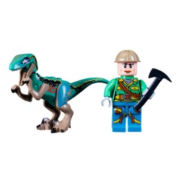 Juguete Personaje Explorador Jurassic Dinosaurio + Accesorio