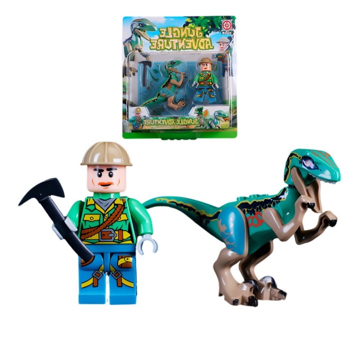 Juguete Personaje Explorador Jurassic Dinosaurio + Accesorio