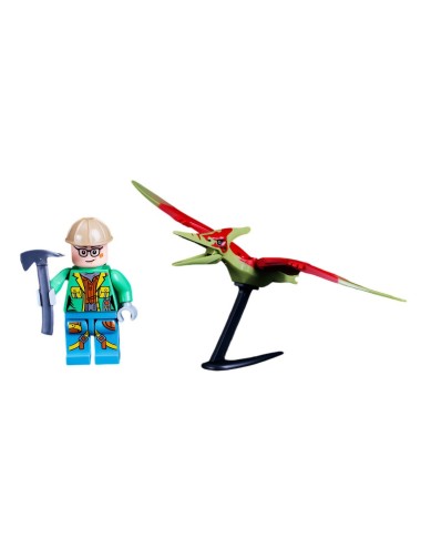 Juguete Personaje Explorador Jurassic Dinosaurio + Accesorio