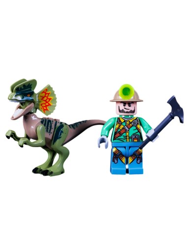 Juguete Personaje Explorador Jurassic Dinosaurio + Accesorio
