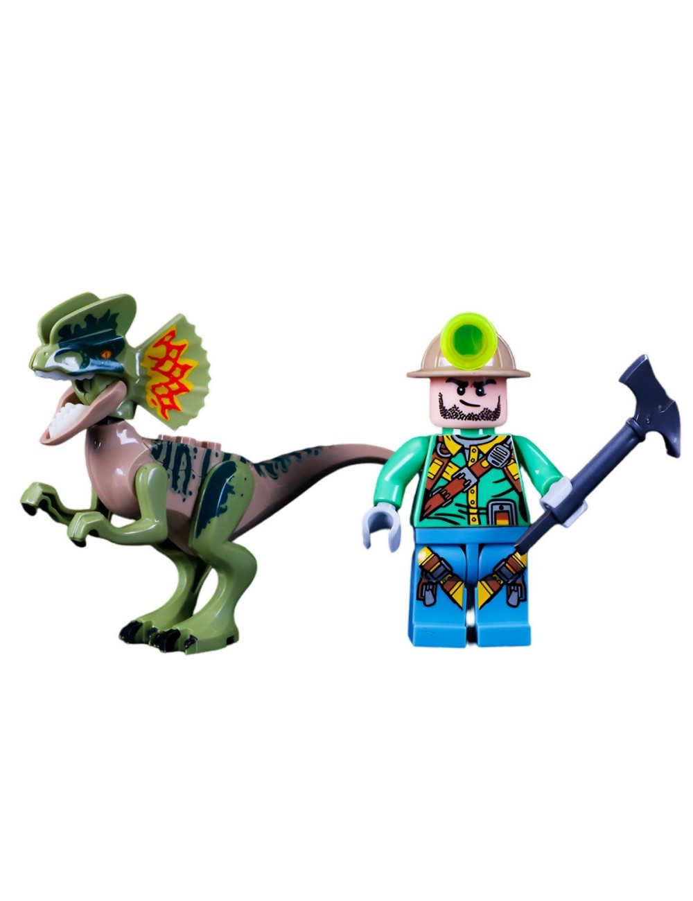 Juguete Personaje Explorador Jurassic Dinosaurio + Accesorio