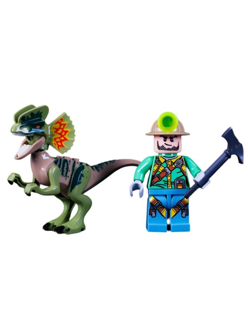 Juguete Personaje Explorador Jurassic Dinosaurio + Accesorio