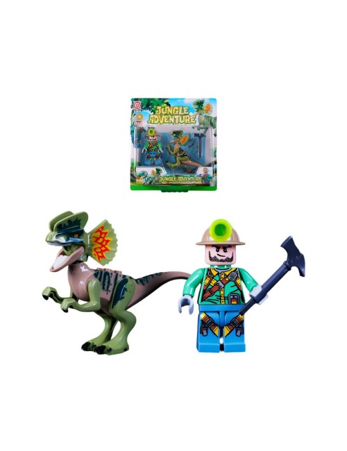 Juguete Personaje Explorador Jurassic Dinosaurio + Accesorio