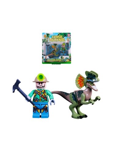 Juguete Personaje Explorador Jurassic Dinosaurio + Accesorio