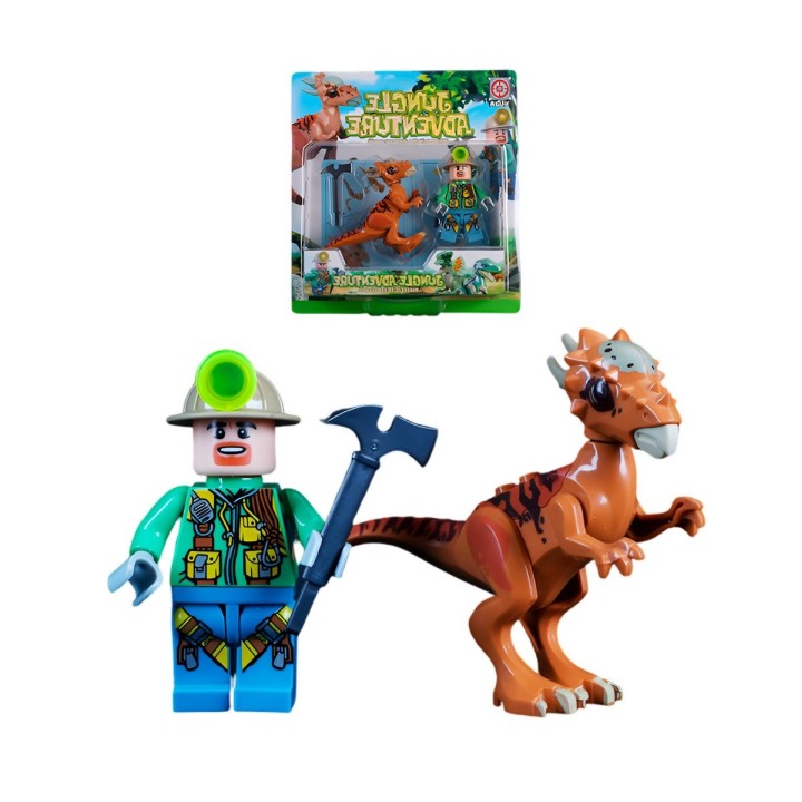 Juguete Personaje Explorador Jurassic Dinosaurio + Accesorio