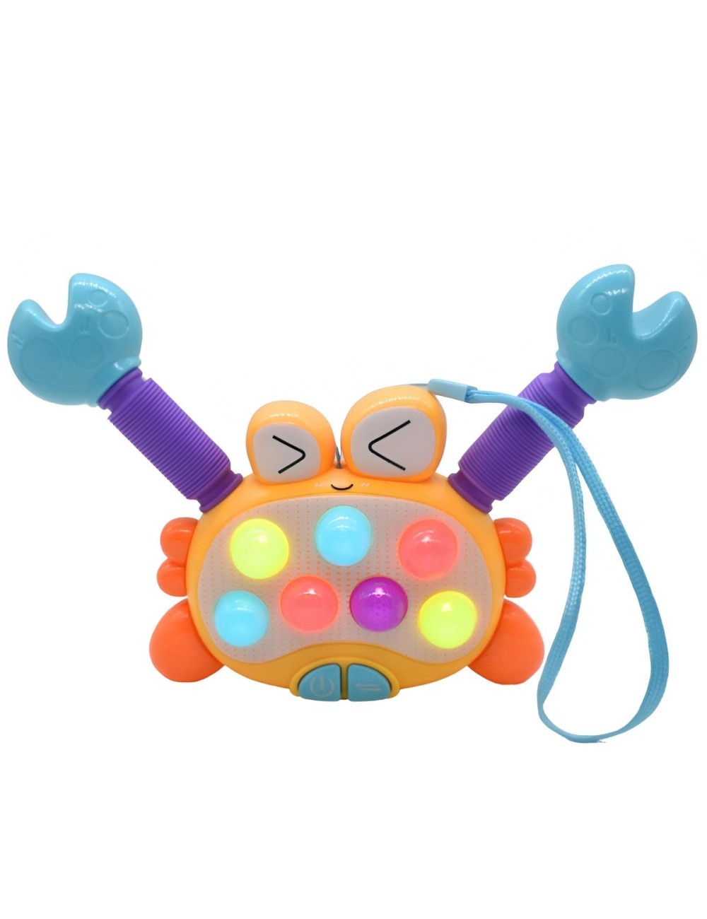 Juguete Cangrejo Resortado Sonido Movimiento Luces + Bateria