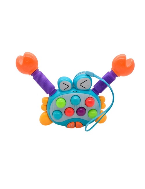 Juguete Cangrejo Resortado Sonido Movimiento Luces + Bateria