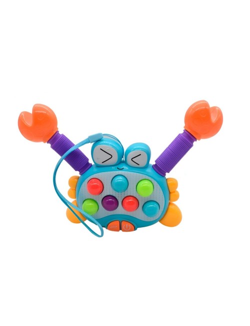 Juguete Cangrejo Resortado Sonido Movimiento Luces + Bateria