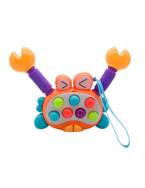 Juguete Cangrejo Resortado Sonido Movimiento Luces + Bateria