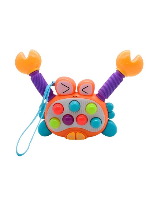 Juguete Cangrejo Resortado Sonido Movimiento Luces + Bateria