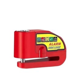 Candado-alarma Freno Disco Seguridad Para Motocicleta Y Bici
