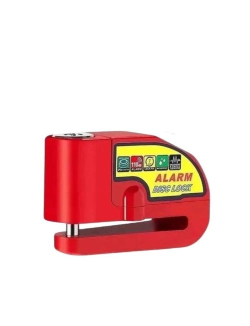 Candado-alarma Freno Disco Seguridad Para Motocicleta Y Bici