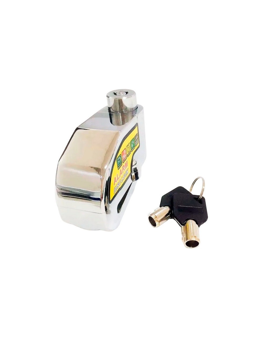 Candado-alarma Freno Disco Seguridad Motocicleta Bici Silver