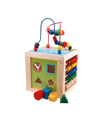 Cubo Didactico Encastre Apilable Juguete Enseña Niño Figura