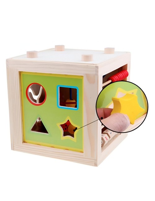 Cubo Didactico Encastre Apilable Juguete Enseña Niño Figura