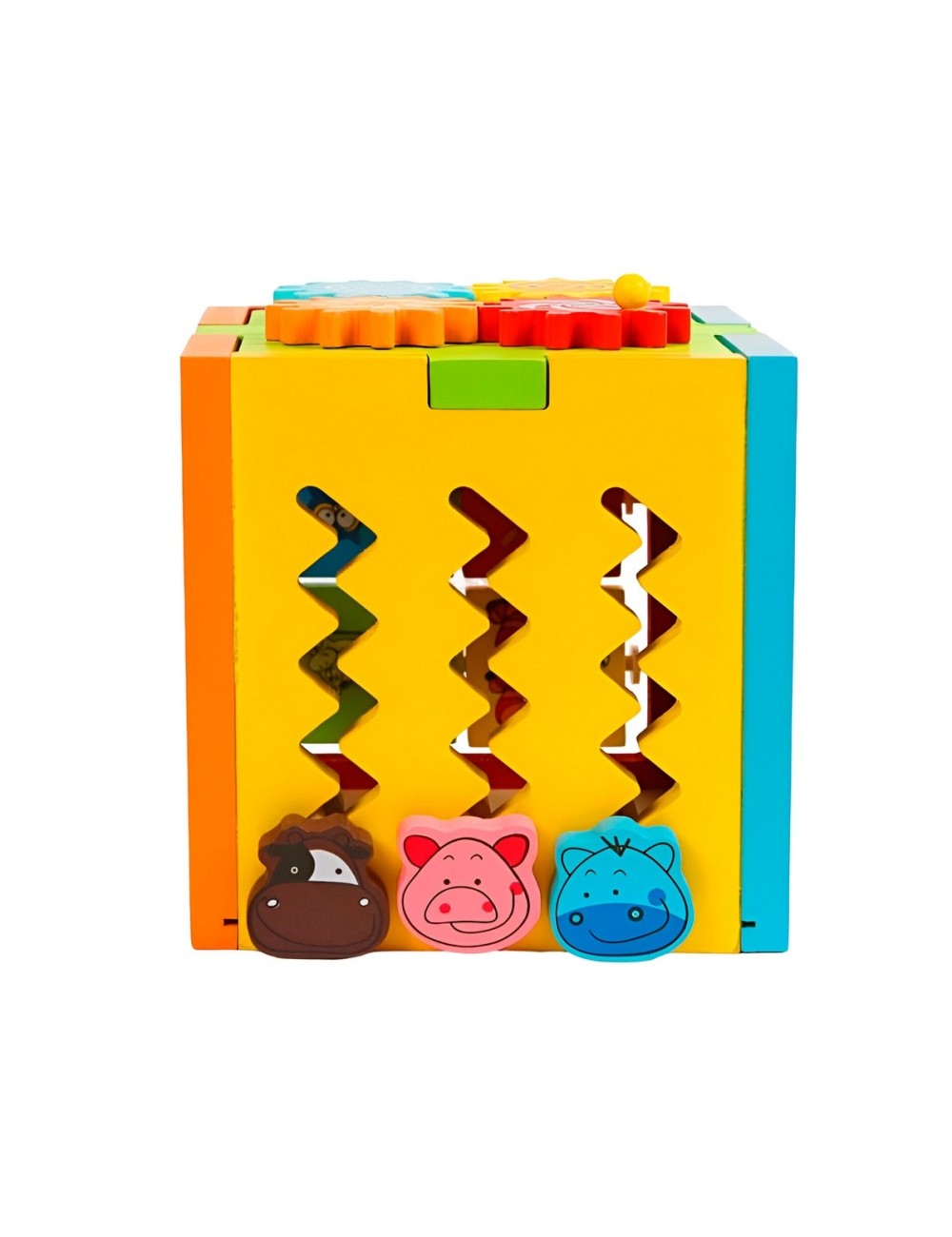Cubo Didactico Encastre Juguete Enseña Niños Figuras Colores