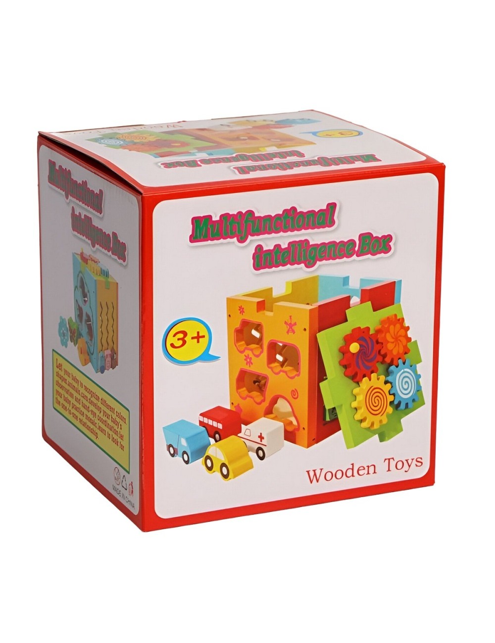 Cubo Didactico Encastre Juguete Enseña Niños Figuras Colores