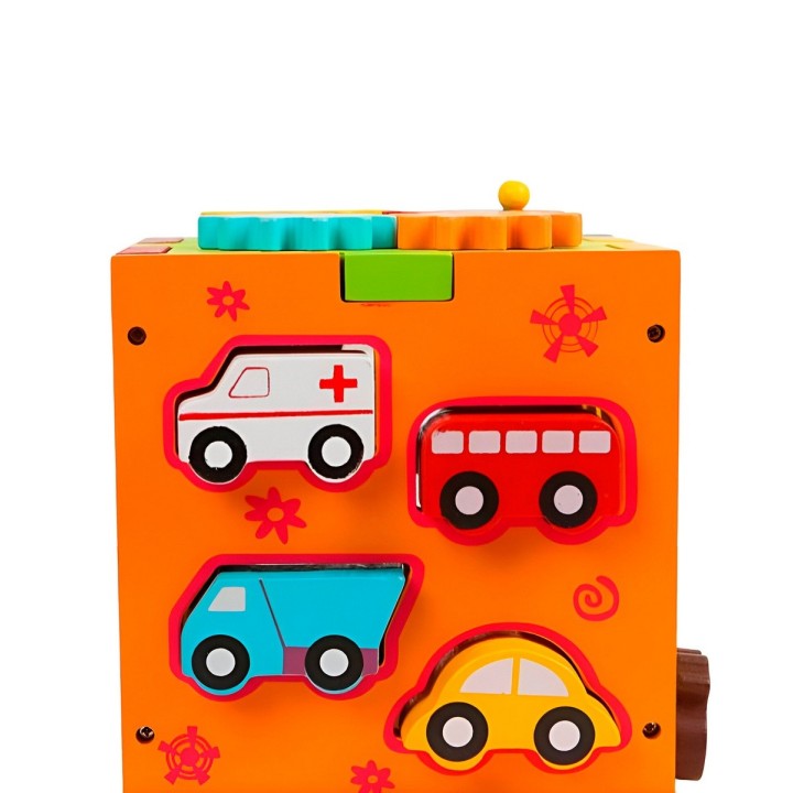 Cubo Didactico Encastre Juguete Enseña Niños Figuras Colores