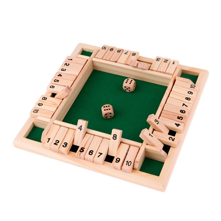 Juego De Mesa Cierra La Caja En Madera Interactivo