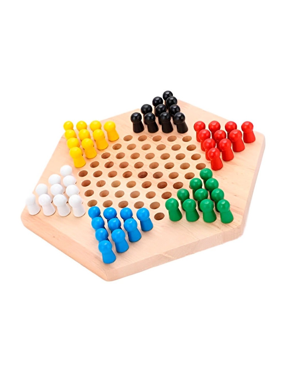 Juego De Mesa Damas Chinas En Madera Colores Interactivo