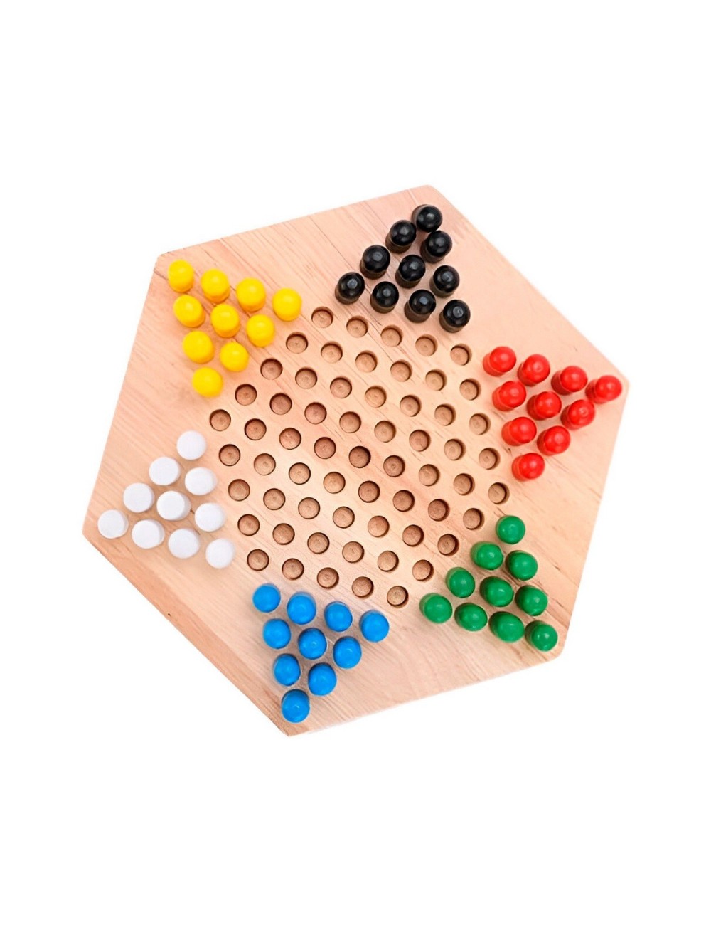 Juego De Mesa Damas Chinas En Madera Colores Interactivo