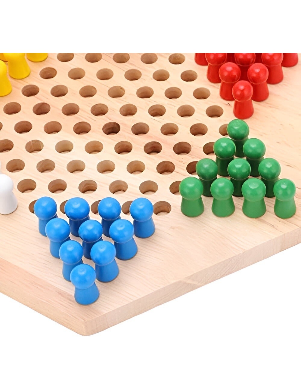 Juego De Mesa Damas Chinas En Madera Colores Interactivo