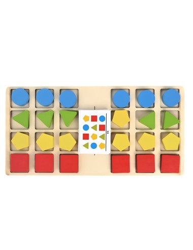 Juego De Mesa Madera Cartas Aprendizaje Patrones Interactivo