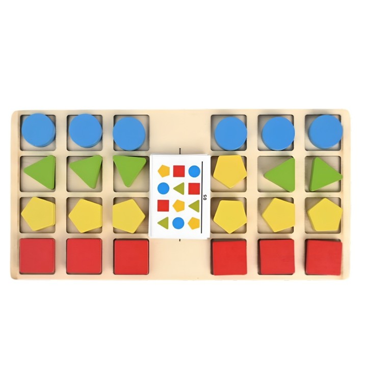 Juego De Mesa Madera Cartas Aprendizaje Patrones Interactivo