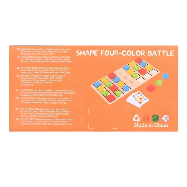 Juego De Mesa Madera Cartas Aprendizaje Patrones Interactivo