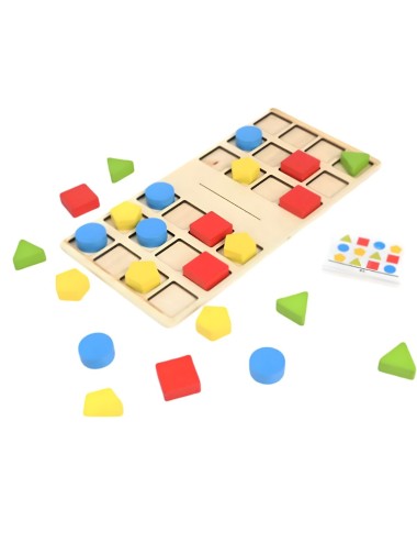 Juego De Mesa Madera Cartas Aprendizaje Patrones Interactivo