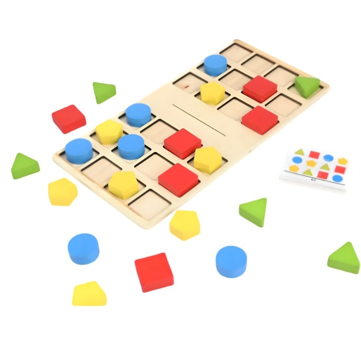Juego De Mesa Madera Cartas Aprendizaje Patrones Interactivo