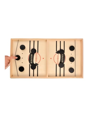 Juego De Mesa Madera Futbol Lanzador Agilidad Y Estrategia