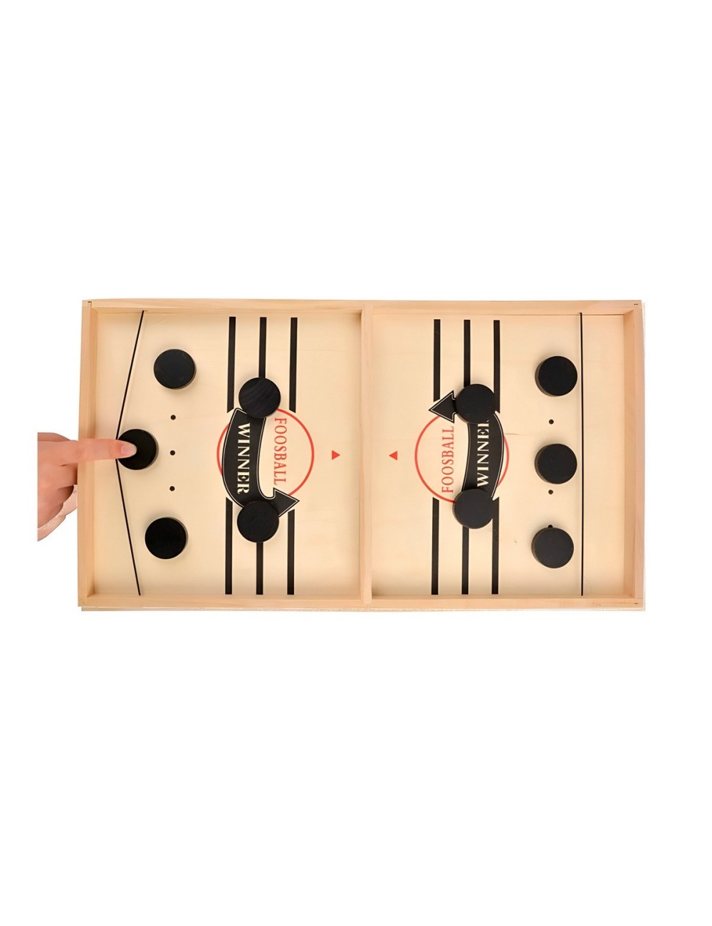 Juego De Mesa Madera Futbol Lanzador Agilidad Y Estrategia
