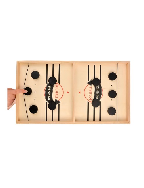 Juego De Mesa Madera Futbol Lanzador Agilidad Y Estrategia