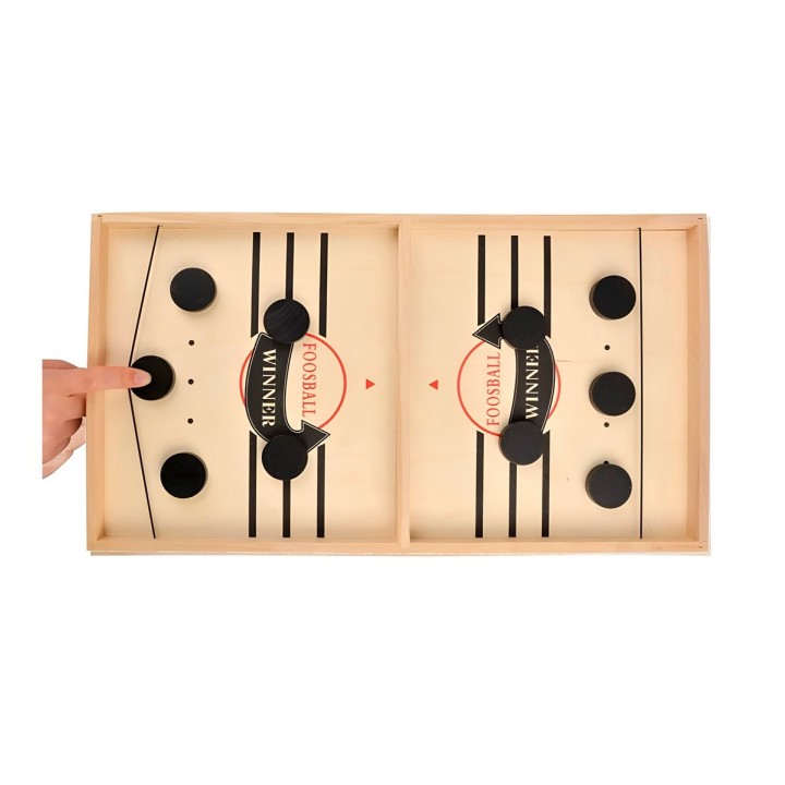 Juego De Mesa Madera Futbol Lanzador Agilidad Y Estrategia