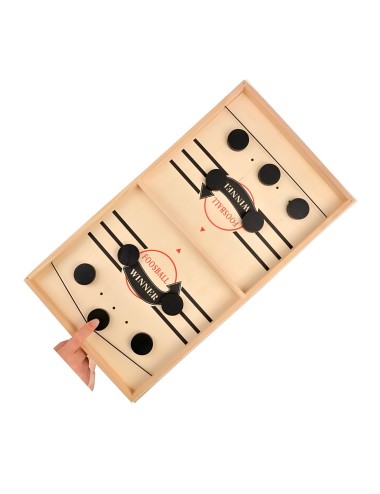 Juego De Mesa Madera Futbol Lanzador Agilidad Y Estrategia