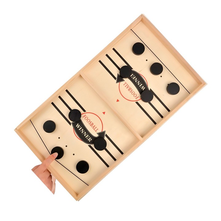 Juego De Mesa Madera Futbol Lanzador Agilidad Y Estrategia
