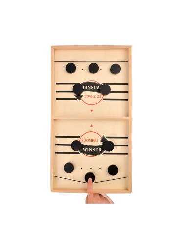 Juego De Mesa Madera Futbol Lanzador Agilidad Y Estrategia