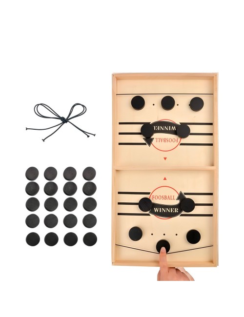 Juego De Mesa Madera Futbol Lanzador Agilidad Y Estrategia