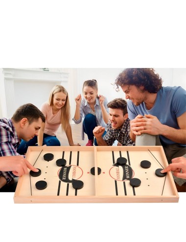 Juego De Mesa Madera Futbol Lanzador Agilidad Y Estrategia