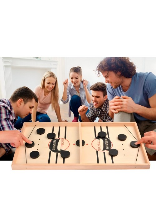 Juego De Mesa Madera Futbol Lanzador Agilidad Y Estrategia
