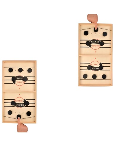 Juego De Mesa Madera Futbol Lanzador Agilidad Y Estrategia