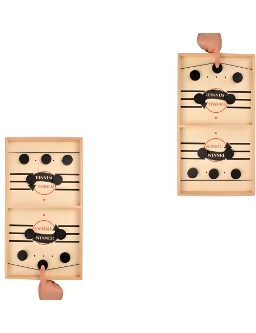 Juego De Mesa Madera Futbol Lanzador Agilidad Y Estrategia